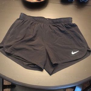 Black Nike shorts with spandex